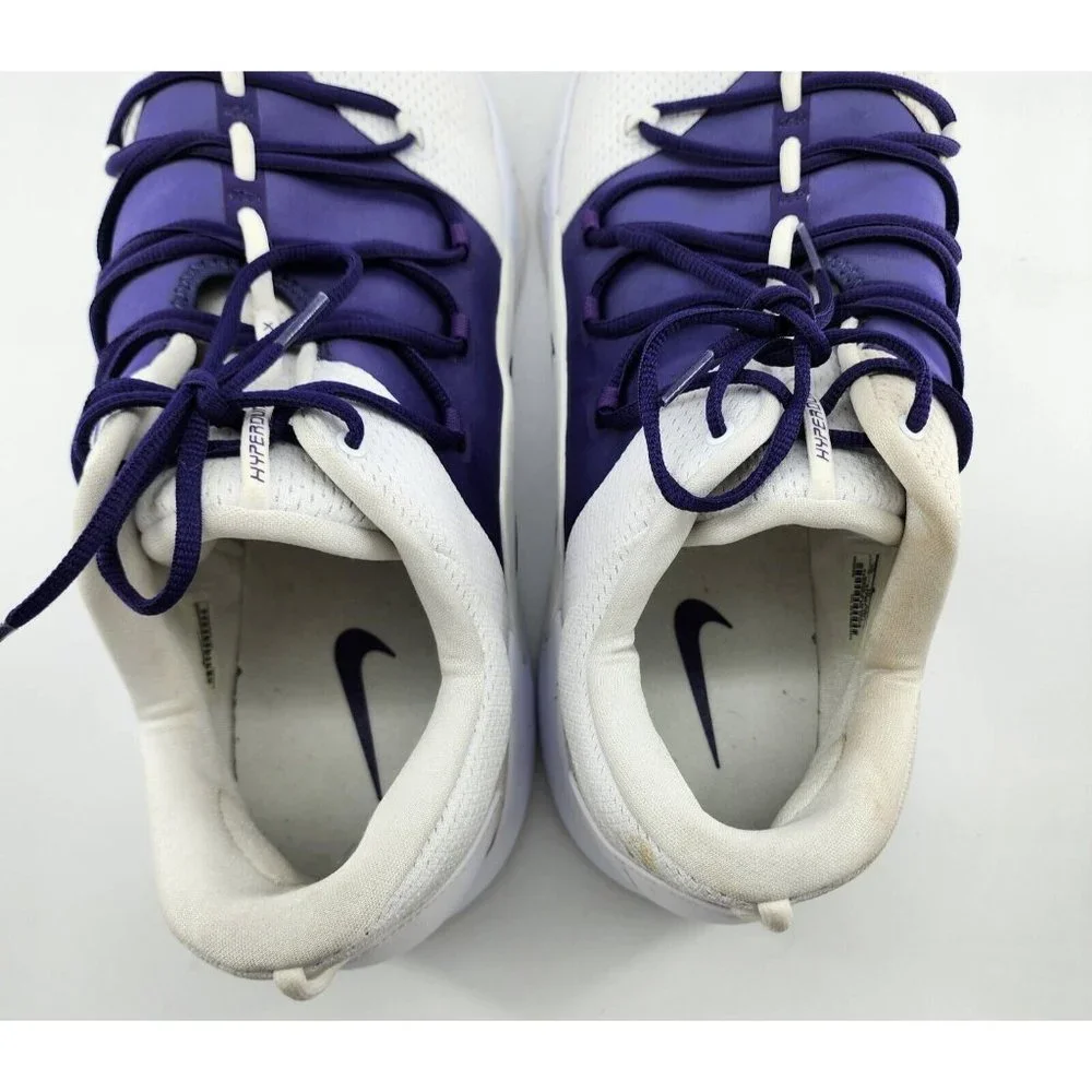 Nike Mens Hyperdunk X Low TB White Purple Basketball Shoes‎ Size 20 AT3867-111